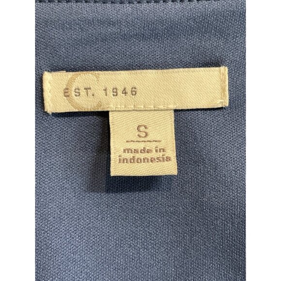 Cato Blue & Red Patchwork Long Balloon Sleeve Lined Dress Womens Size Small - Picture 8 of 10